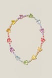 Kids Beaded Necklace, RAINBOW BUTTERFLY - alternate image 1