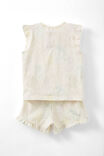 Stacey Flutter Short Sleeve Pyjama Set Licensed, LCN DIS DARK VANILLA/BALLET PRINCESSES - alternate image 3
