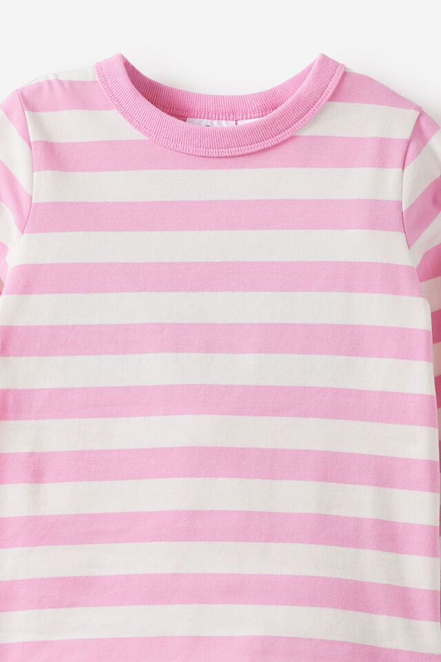 Dreamdrift Long Sleeve Pj Set, BOBBI STRIPE STRAWBERRY MILK/VANILLA