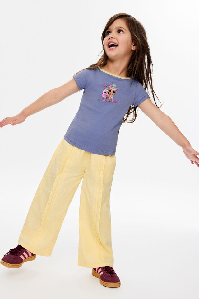 Gigi Wide Leg Pant, BUTTER YELLOW/BRODERIE