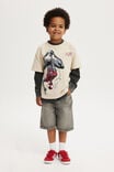 License Drop Shoulder Short Sleeve Tee, LCN MAR RAINY DAY/SPIDERMAN MILES PEACE - alternate image 2