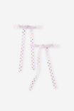 Kids Multi Pack Bow Hair Clips, VINTAGE LILAC/GOLDY SPOT - example image 1