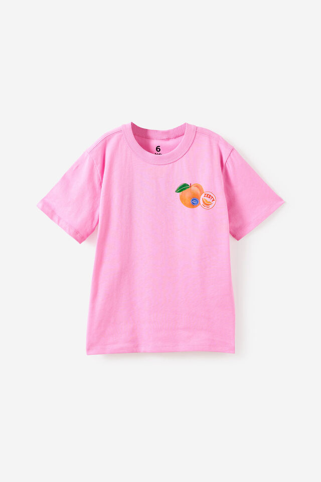 Essential Short Sleeve Graphic Tee, STRAWBERRY MILK/SUNRISE DELIGHT