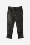 Robbey Vegan Leather Pant, BLACK - alternate image 5
