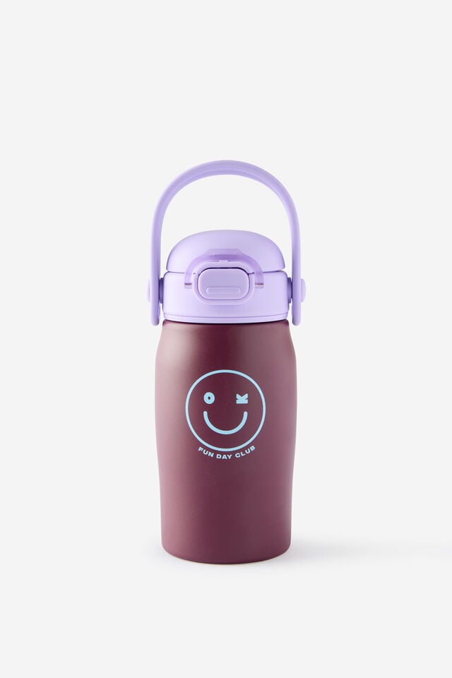 Kids Fun Day Metal Drink Bottle, BERRY JAM/VINTAGE LILAC