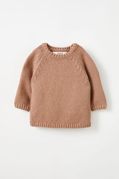 Connor Crew Neck Jumper, TAUPY BROWN