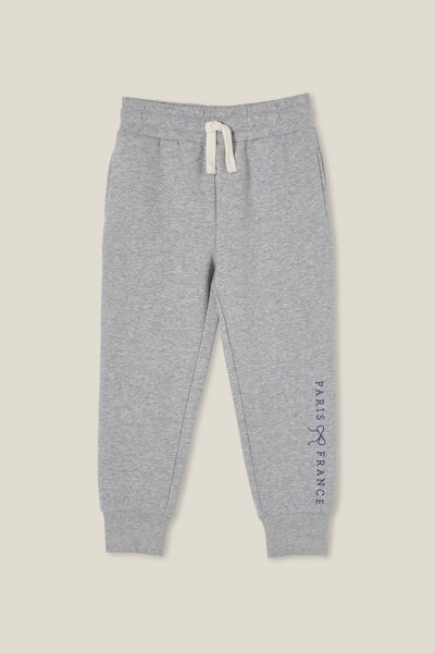 Marlo Trackpant, GREY MARLE/EMBROIDERY