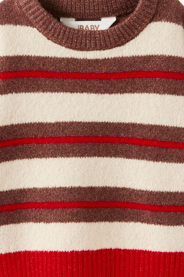 Baby Knit Jumper, RAINY DAY STRIPE
