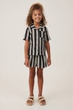 Phoebe Resort Shirt, BLACK/VANILLA STRIPE - alternate image 4