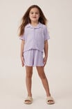 Amelie Short Sleeve Shirt, LILAC DROP - alternate image 1