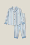 William Long Sleeve Pyjama Set, FROSTY BLUE/MULTI STRIPE - alternate image 1