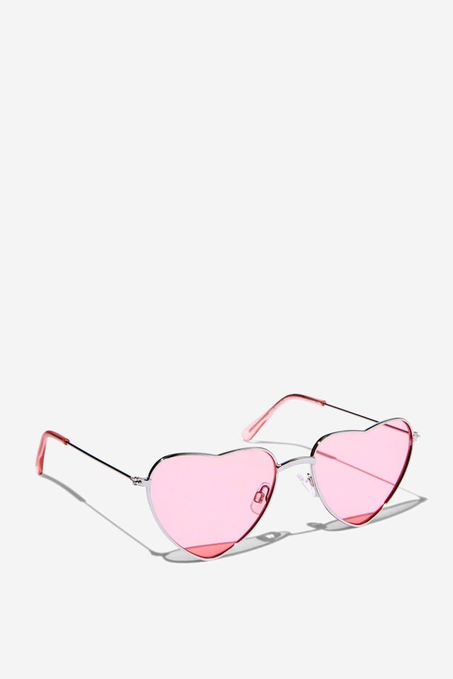 Kids Hayley Heart Metal Sunglasses, BLUSH PINK