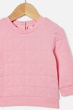 Greer Quilted Sweater, CALI PINK - alternate image 2