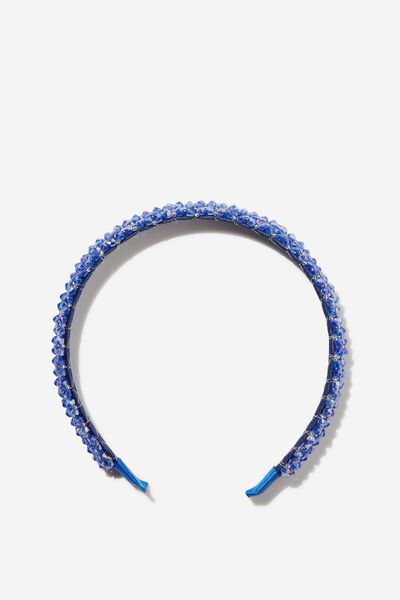 Luxe Headband, BLUE PUNCH SPARKLE
