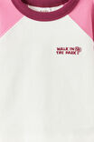 Baby Rugby Long Sleeve Top, STRAWBERRY MILK/VANILLA - example image 3