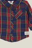 Baby Rugged Shirt, IN THE NAVY/HERITAGE RED PLAID - alternate image 2