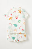 Baby Woven Pj Set, VANILLA/CHRISTMAS MOTIFS - alternate image 3