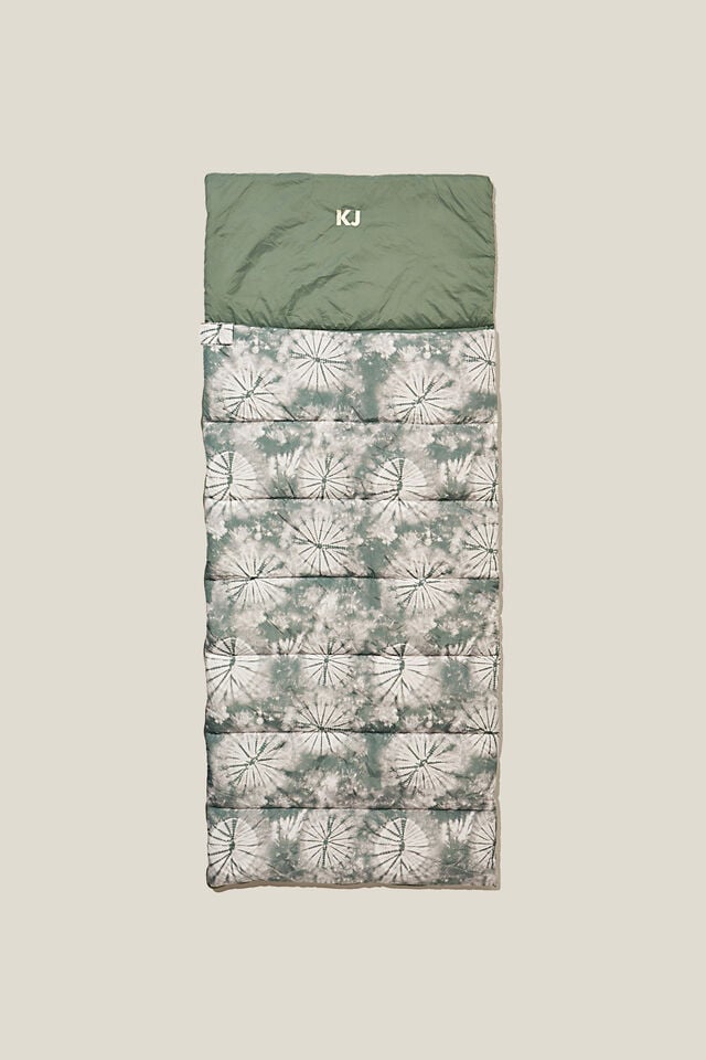 Kids Sleeping Bag - Personalised, SWAG GREEN TIE DYE