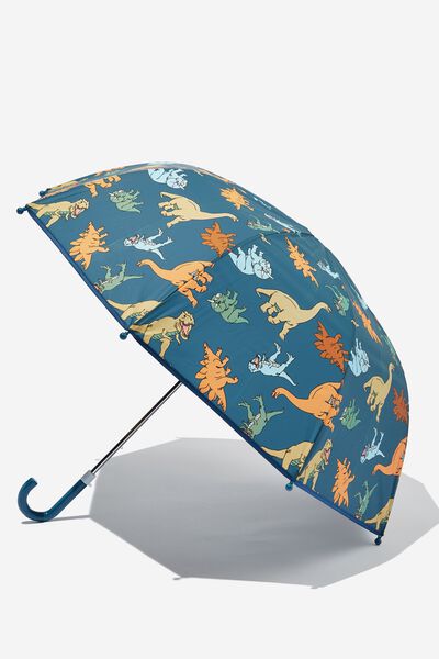 Kids Cloudburst Umbrella, DINOS/PETTY BLUE