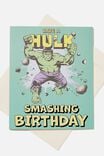 Licensed Birthday Gift Card, LCN MAR HULK/SMASHING BIRTHDAY - alternate image 1
