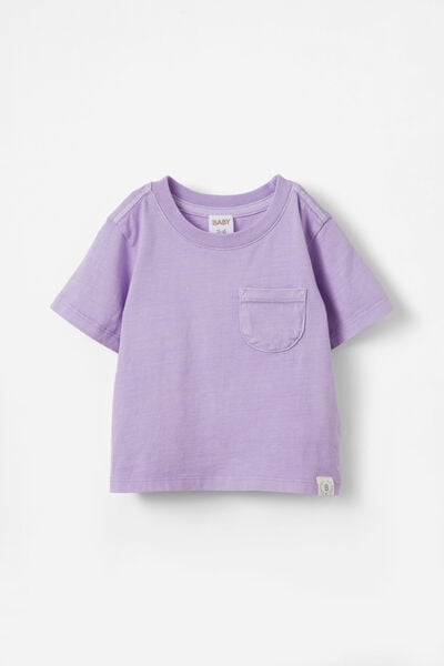 Jamie Short Sleeve Graphic Print Tee, LILAC DROP WASH