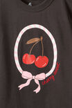 Essential Short Sleeve Graphic Tee, PHANTOM/CHERRY SWEET - example image 2