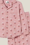 Angie Long Sleeve Pyjama Set, ZEPHYR/FLORAL WOOD STAMP - alternate image 2