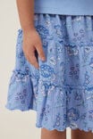 Hallie Tiered Skirt, DUSK BLUE/FRIDA FOLK FLORAL - alternate image 4