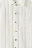 Resort Knitted Shirt, VANILLA - example image 3