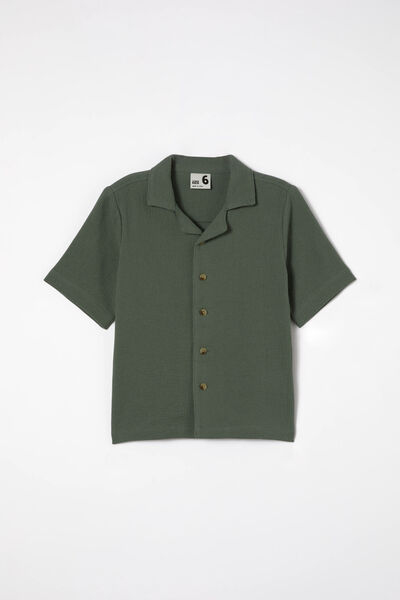 Cabana Short Sleeve Shirt, SWAG GREEN/TEXTURE