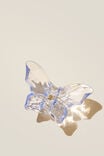 Claudia Claw Clip, DUSK BLUE FACETED BUTTERFLY - alternate image 1