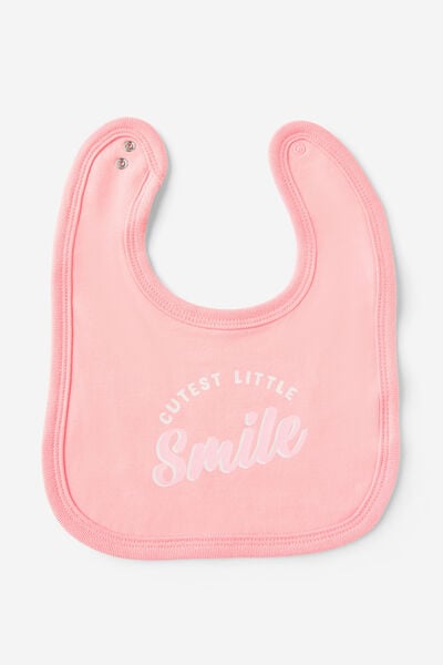 The Baby Bib, CORAL DREAMS/CUTEST LITTLE SMILE