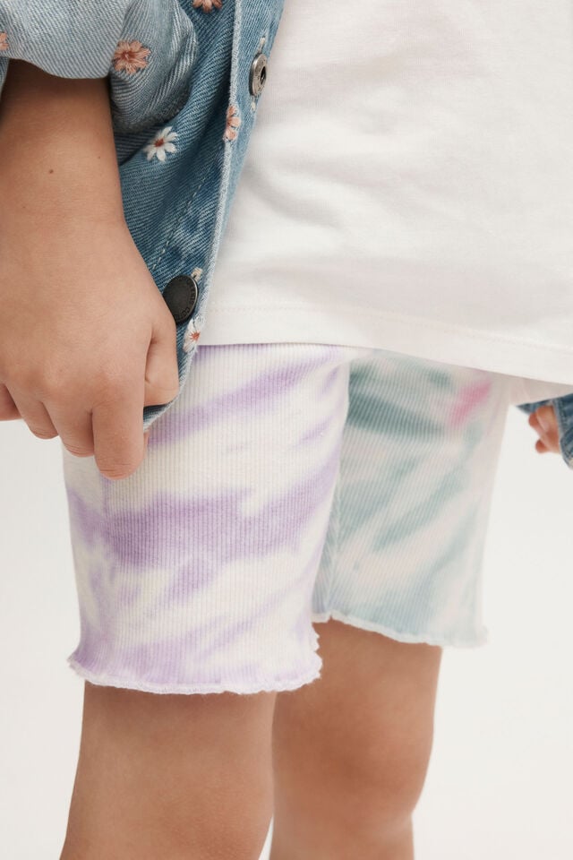 Hailey Bike Short, SUNRISE RAINBOW/TIE DYE