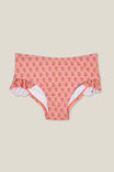 Pippa Ruffle Bikini Bottom, ORANGE CORAL/PERRY PAISLEY - alternate image 1