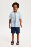 Cabana Short Sleeve Shirt, DUSK BLUE/TILE PALM - alternate image 2