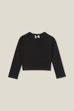 Camiseta - Norah Long Sleeve Top, BLACK - vista alternativa 1