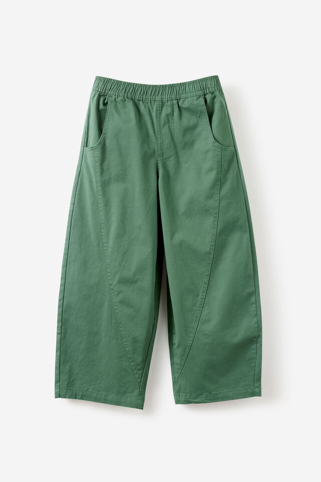 Balloon Woven Pant, KHAKI GREEN