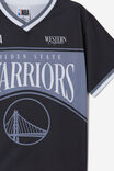 NBA Golden State Warriors Football Tee, LCN NBA BLACK/GOLDEN STATE WARRIORS - alternate image 2