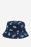 Kids Reversible Bucket Hat, BEACH CLUB/DUSK BLUE - alternate image 1