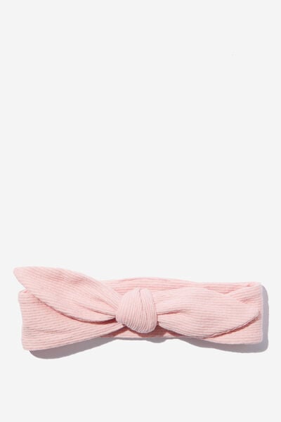 Organic Pointelle Bow Headband, ZEPHYR