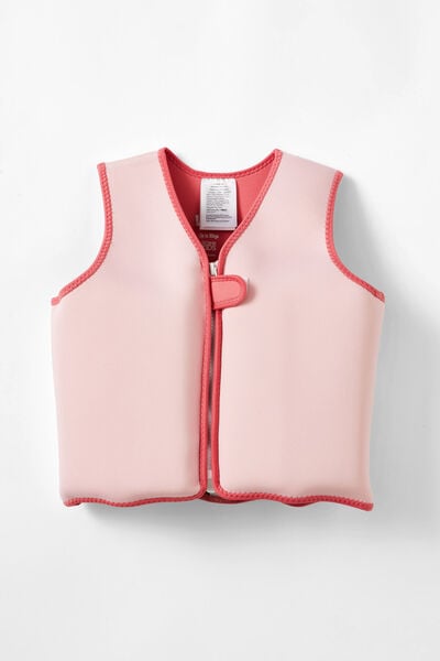 Kids Swim Vest, PINK/BUTTERFLY WINGS