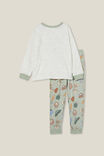 Pijamas - Chuck Long Sleeve Pyjama Set, STONE GREEN/SOME BUNNY SAY CHOCOLATE - vista alternativa 3