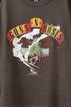 Licensed Drop Shoulder Short Sleeve Tee, PHANTOM/GUNS AND ROSES - example image 2