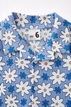 Amelie Short Sleeve Shirt, DUSK BLUE/SANDY FLORAL - alternate image 2
