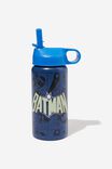 Kids Metal Drink Bottle, LCN WB BATMAN/RETRO BLUE LID - alternate image 1