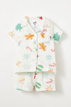 Baby Woven Pj Set, VANILLA/CHRISTMAS MOTIFS - alternate image 1