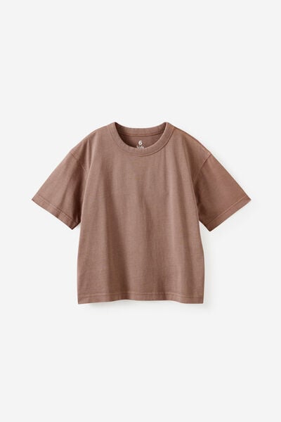 Essentials Short Sleeve Tee, COOKIE CRUMBLE WASH