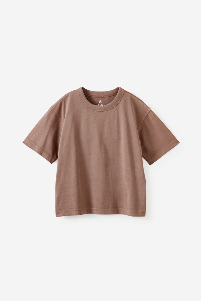 Essentials Short Sleeve Tee, COOKIE CRUMBLE WASH
