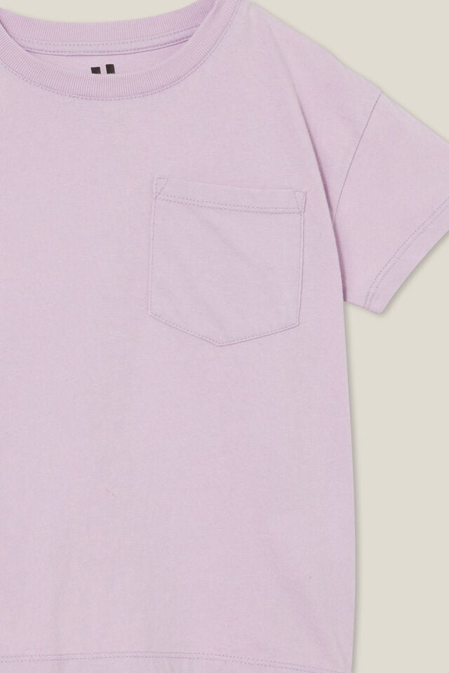 Camiseta - Poppy Short Sleeve Print Tee, LILAC DROP/SNOW WASH