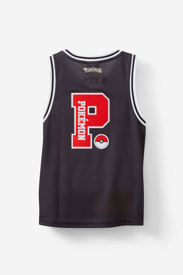 License Basketball Tank, LCN POK BLACK/POKEMON PIKACHU